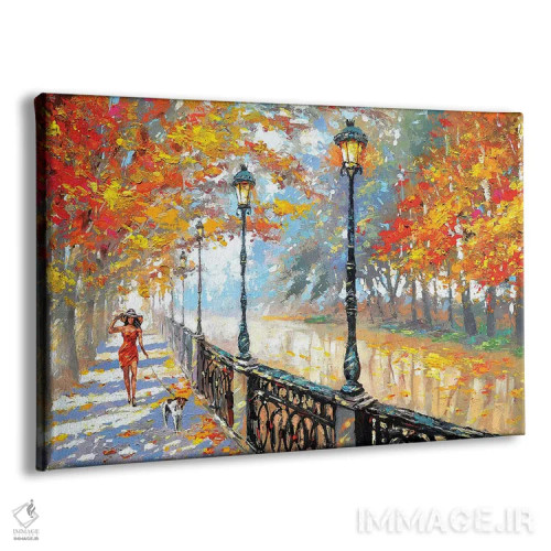 تابلو پاییز اثر دمیتری اسپیروس - نمای پرسپکتیو محصول