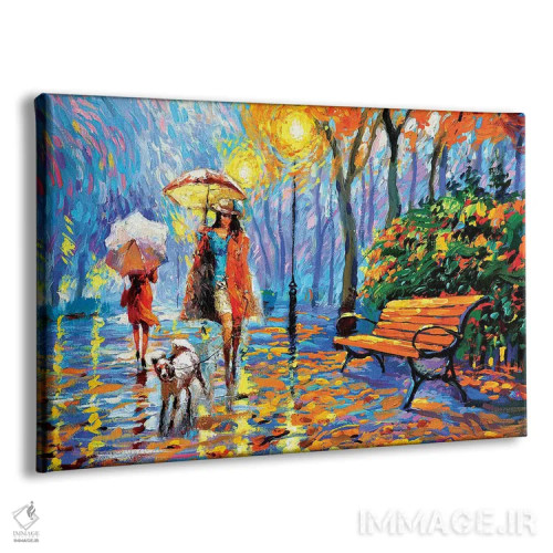 تابلو پاییز طلایی ۱ اثر دمیتری اسپیروس - نمای پرسپکتیو محصول