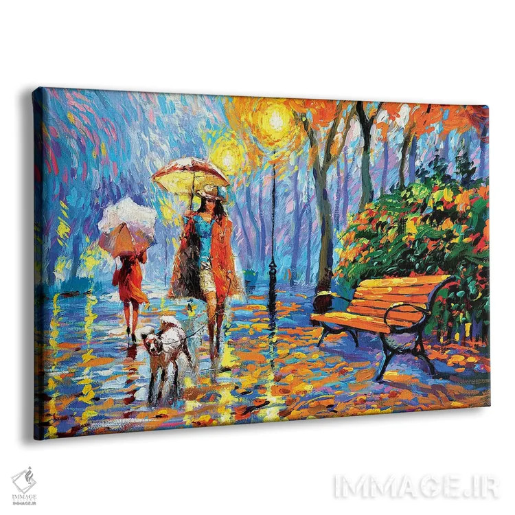 تابلو پاییز طلایی ۱ اثر دمیتری اسپیروس - نمای پرسپکتیو محصول