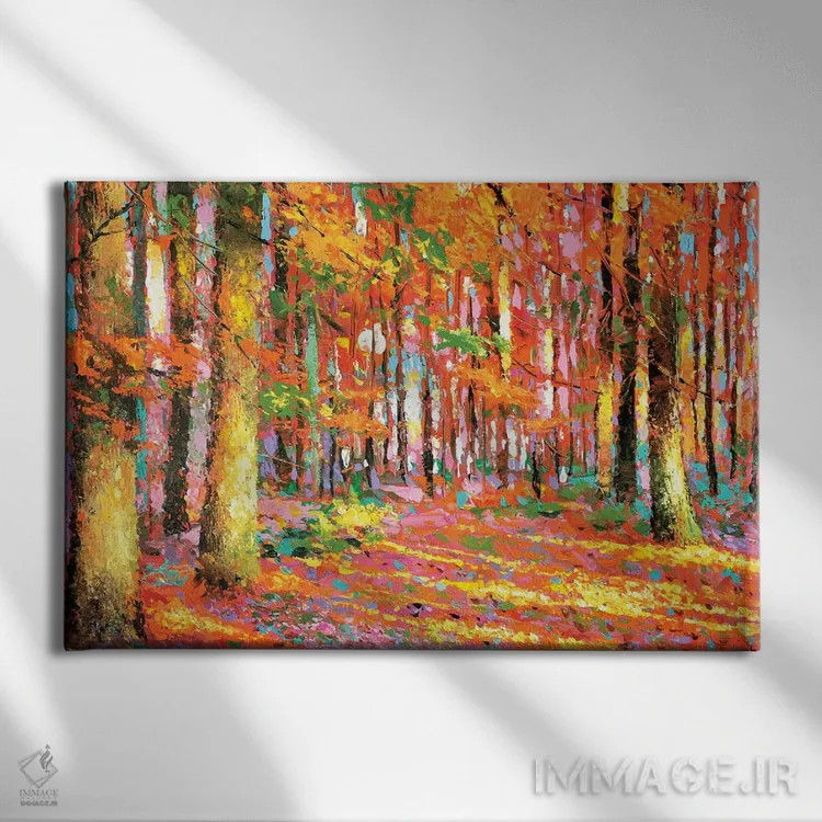 تابلو پاییز طلایی ۲ اثر دمیتری اسپیروس - نمای روبهرو روی دیوار