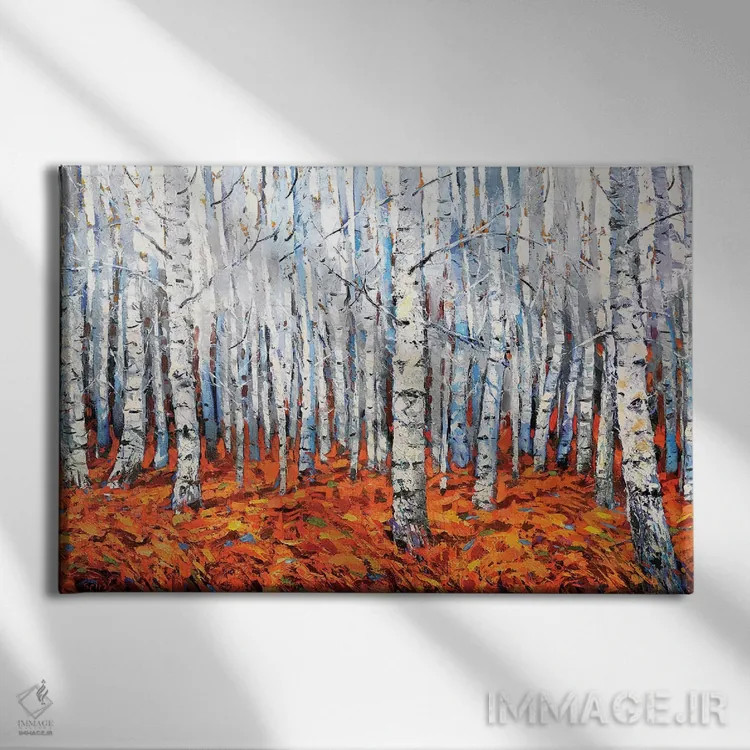 تابلو در جنگل غان اثر دمیتری اسپیروس - نمای روبهرو روی دیوار
