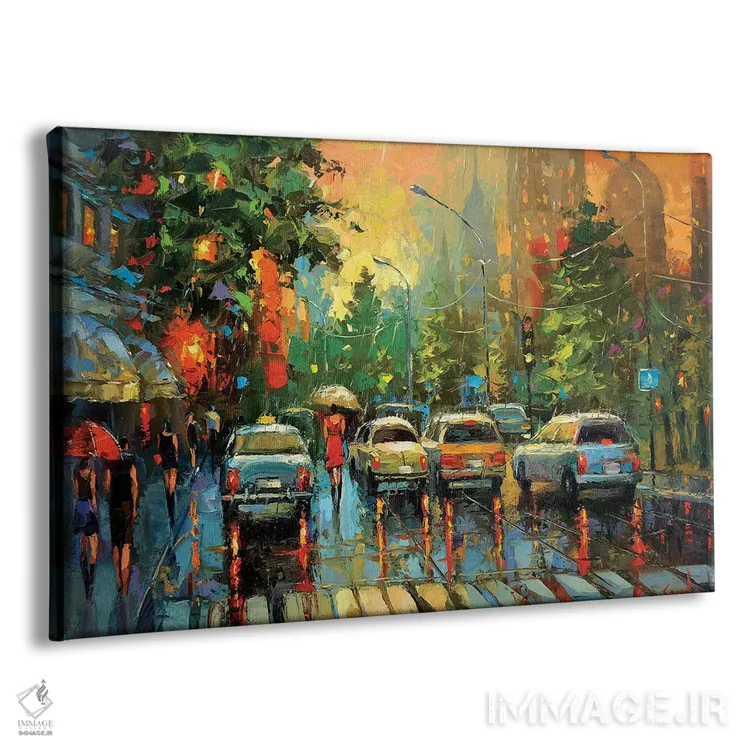 تابلو باران گرم اثر دمیتری اسپیروس - نمای پرسپکتیو محصول