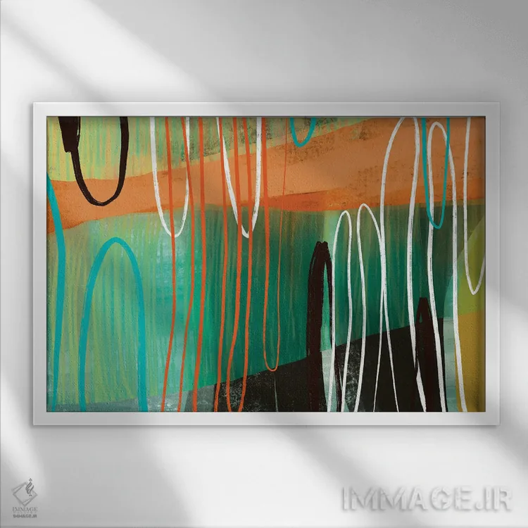 تابلو در محدوده (یا در چشمانداز) اثر دلورس ناسکرنت - نمای قابدار سفید