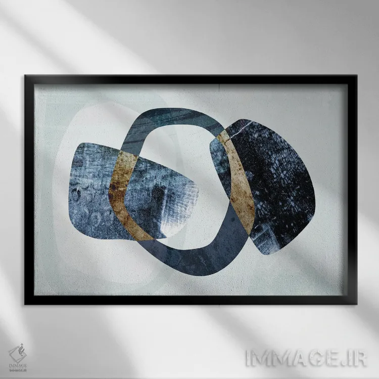 تابلو گوهر سنگی ۲ اثر دلورس ناسکرنت - نمای قابدار مشکی