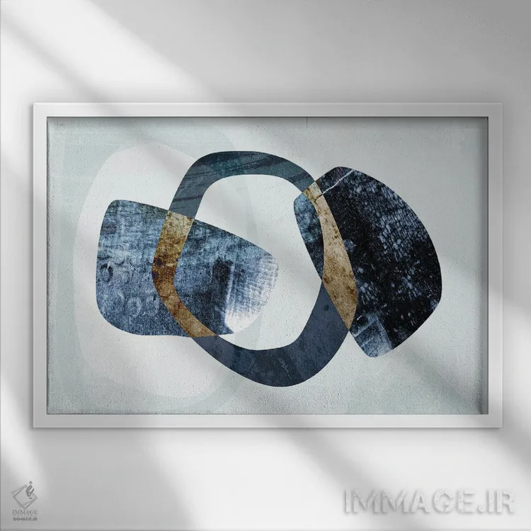 تابلو گوهر سنگی ۲ اثر دلورس ناسکرنت - نمای قابدار سفید