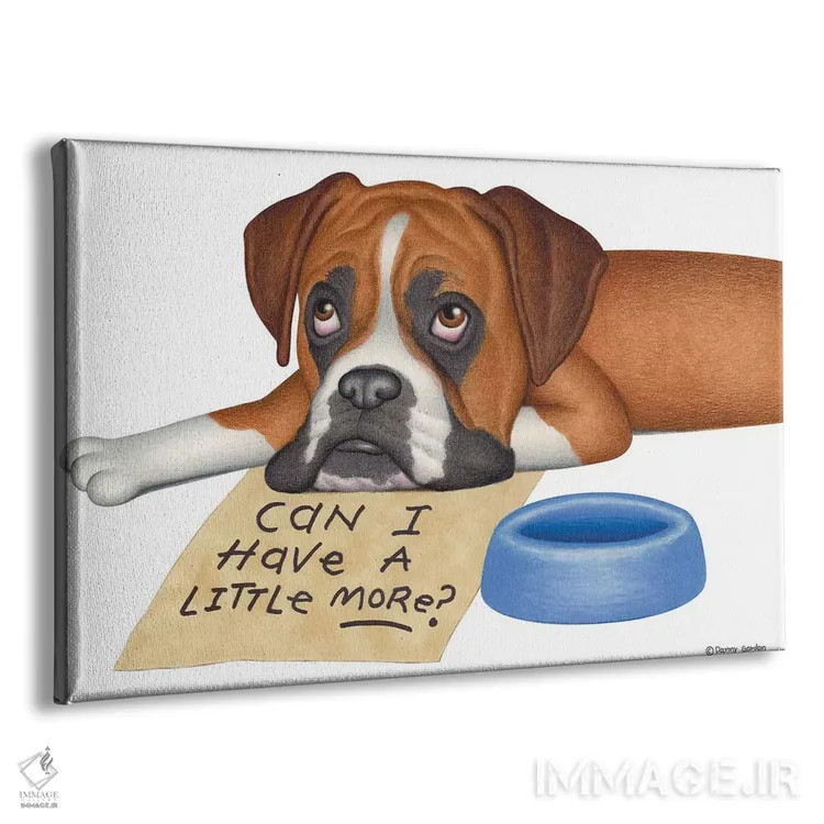 تابلو باکسر: کمی بیشتر؟ اثر دنی گوردون - نمای پرسپکتیو محصول