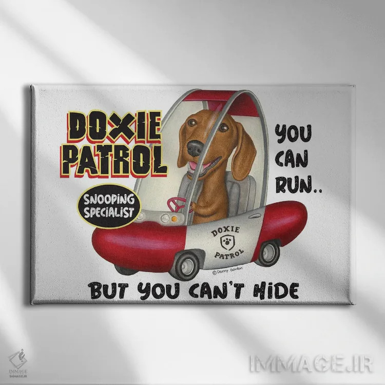 تابلو گشت داخی (داشهوند) اثر دنی گوردون - نمای روبهرو روی دیوار