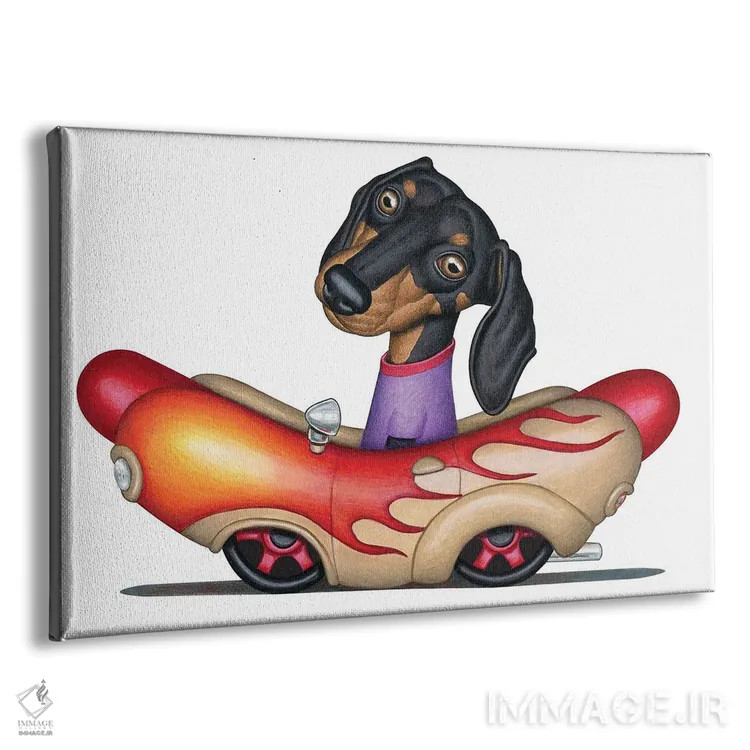 تابلو خودروی وینر لندیس با رینگ مشکی اثر دنی گوردون - نمای پرسپکتیو محصول