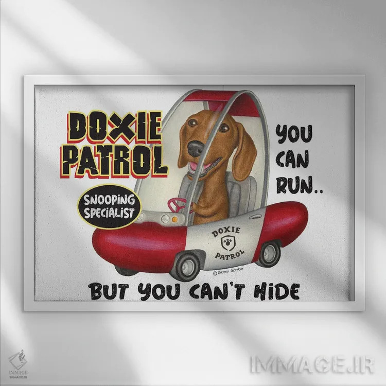 تابلو گشت داخی (داشهوند) اثر دنی گوردون - نمای قابدار سفید