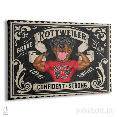 تابلو تمبر روتوایر عضلانی اثر دنی گوردون - نمای پرسپکتیو محصول