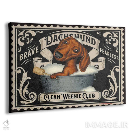 تابلو تمبر داشهوند تمیز اثر دنی گوردون - نمای پرسپکتیو محصول