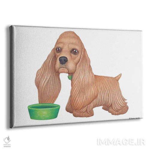 تابلو کاگر اسپانیل اثر دنی گوردون - نمای پرسپکتیو محصول