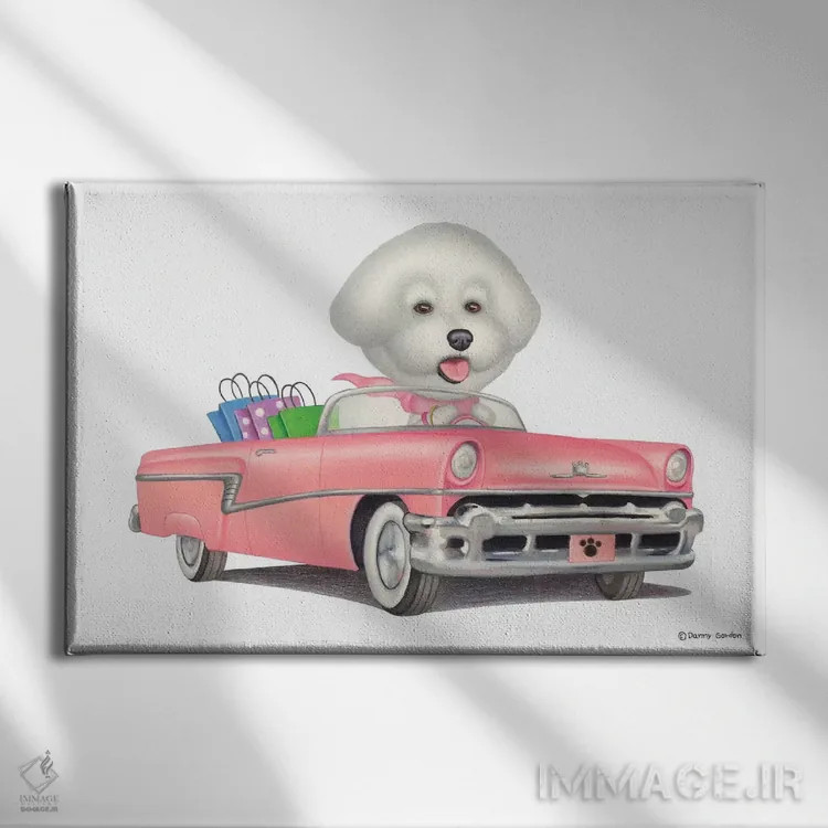 تابلو بیشان فریزه اثر دنی گوردون - نمای روبهرو روی دیوار