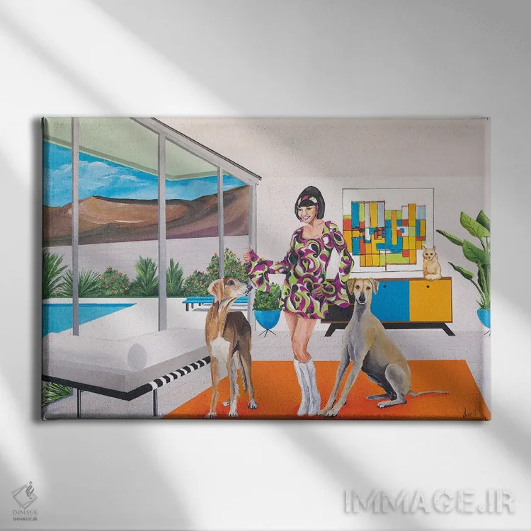 تابلو دبی در دیسکو اثر دن نلسون - نمای روبهرو روی دیوار