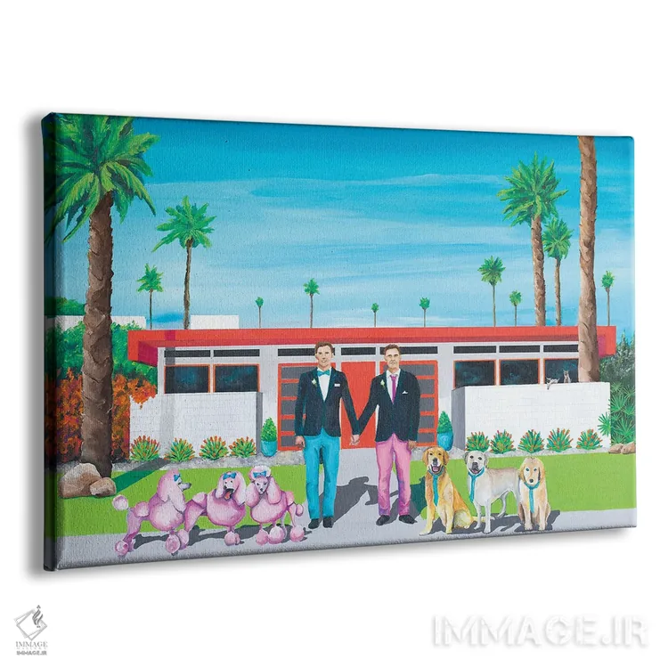 تابلو مهمانی عروسی اثر دن نلسون - نمای پرسپکتیو محصول