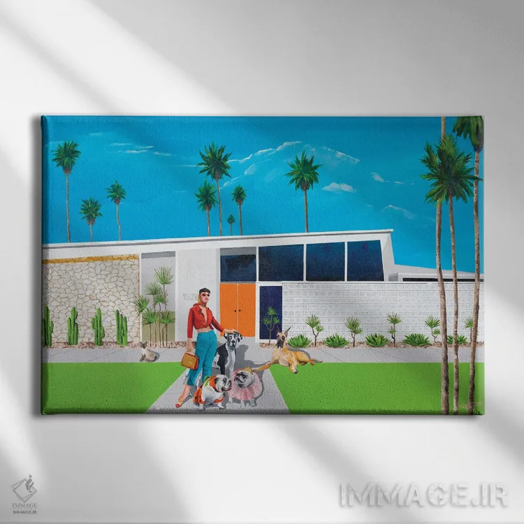 تابلو کانی اثر دن نلسون - نمای روبهرو روی دیوار