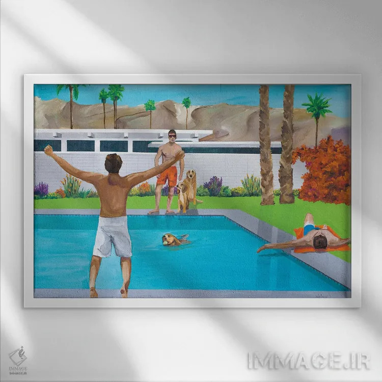 تابلو بیاور اثر دن نلسون - نمای قابدار سفید