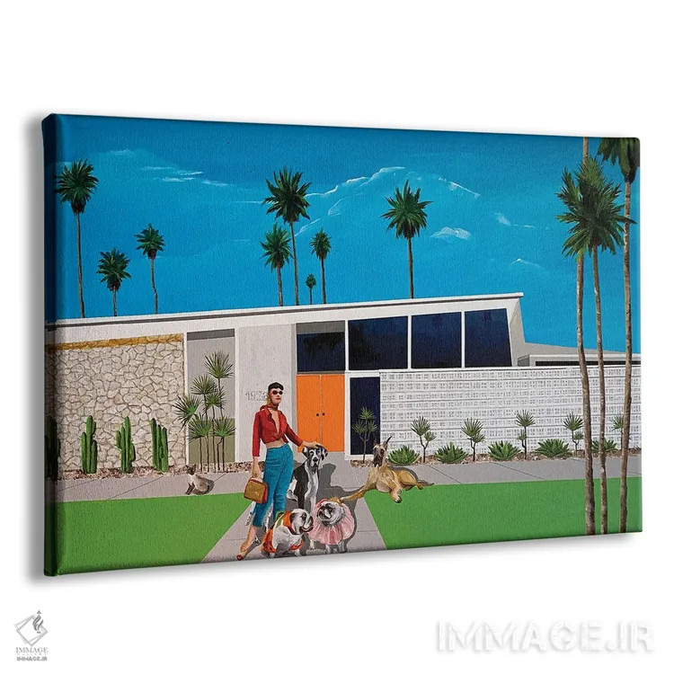 تابلو کانی و دوستان اثر دن نلسون - نمای پرسپکتیو محصول