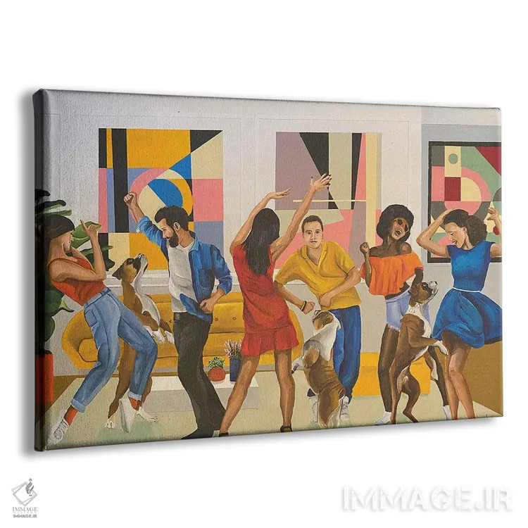 تابلو مهمانی رقص ۲ اثر دن نلسون - نمای پرسپکتیو محصول