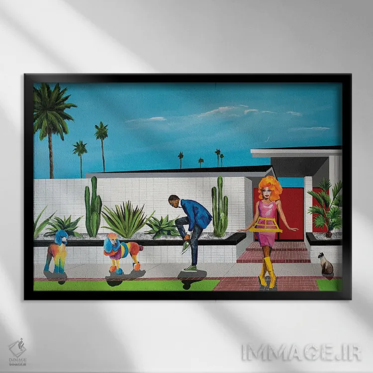 تابلو به سوی جشن غرور اثر دن نلسون - نمای قابدار مشکی