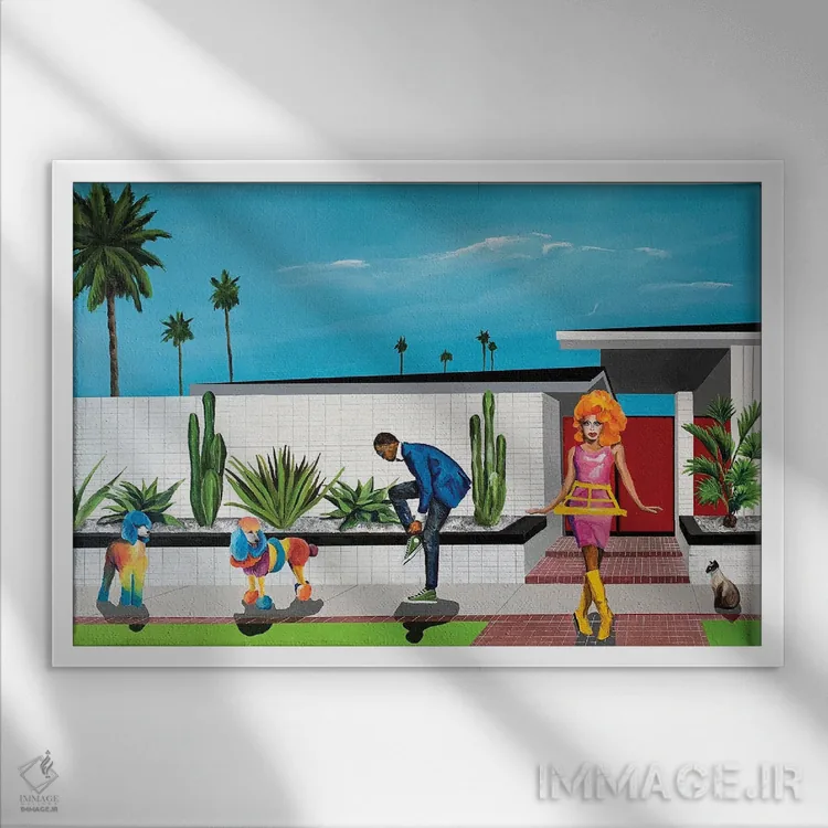 تابلو به سوی جشن غرور اثر دن نلسون - نمای قابدار سفید