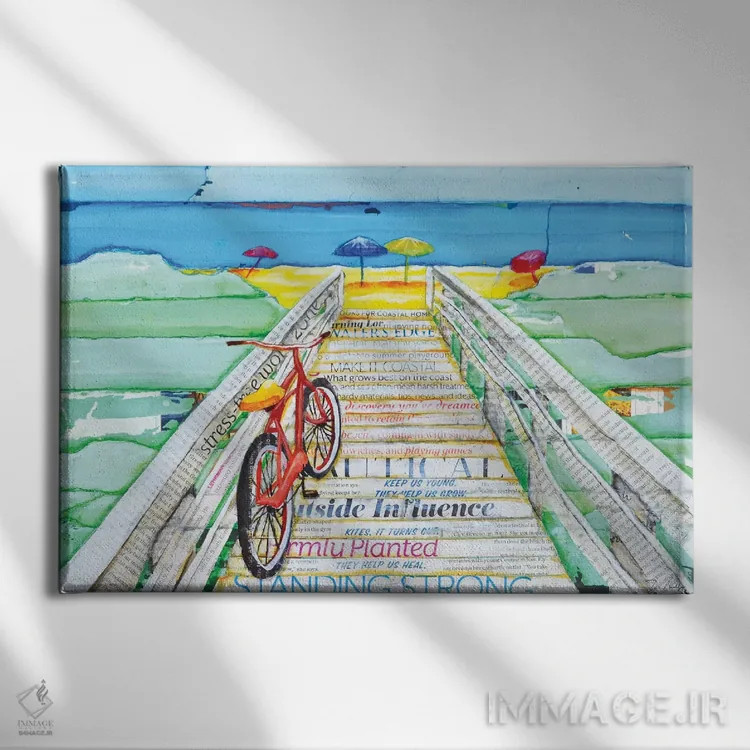 تابلو سواری با موج اثر دنی فیلیپس - نمای روبهرو روی دیوار