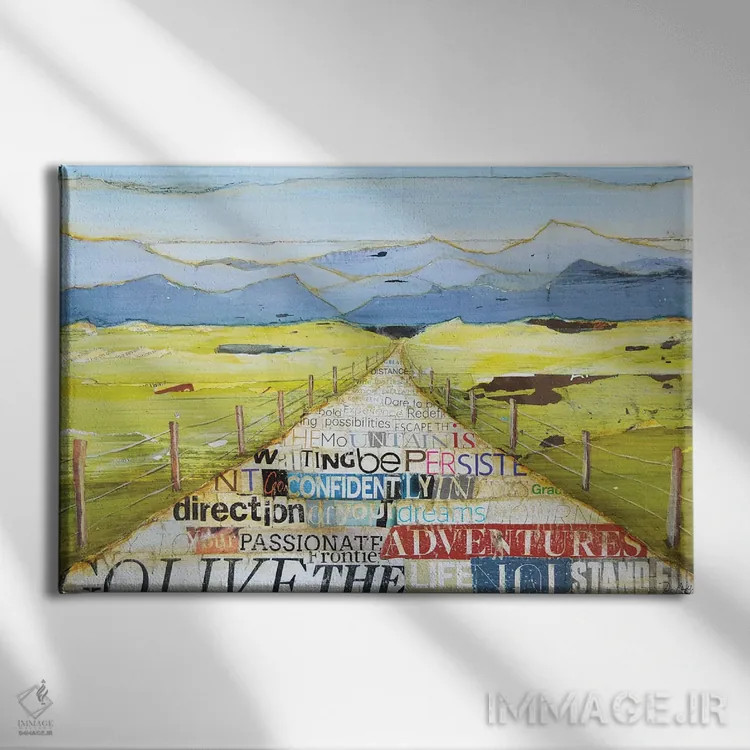 تابلو ارتفاعات بزرگ اثر دنی فیلیپس - نمای روبهرو روی دیوار