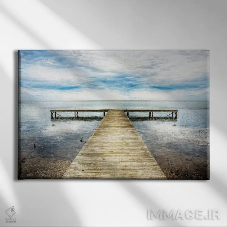 تابلو کنار اسکله ۲ اثر دنی هد - نمای روبهرو روی دیوار