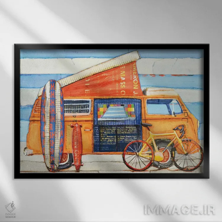 تابلو سلاحت را انتخاب کن اثر دنی فیلیپس - نمای قابدار مشکی