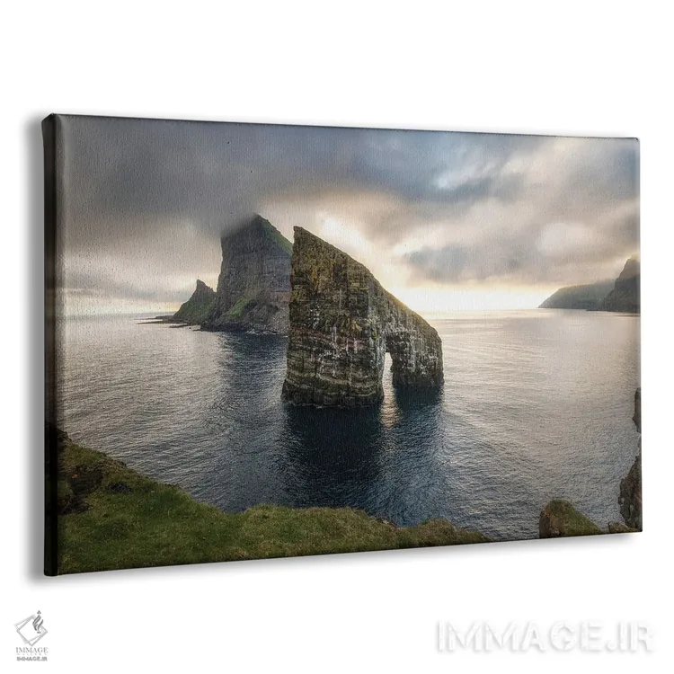 تابلو غروب در درانگارنیر (جزایر فارو) اثر دنی هد - نمای پرسپکتیو محصول