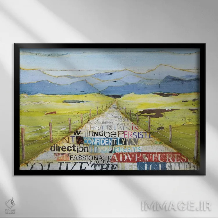 تابلو ارتفاعات بزرگ اثر دنی فیلیپس - نمای قابدار مشکی