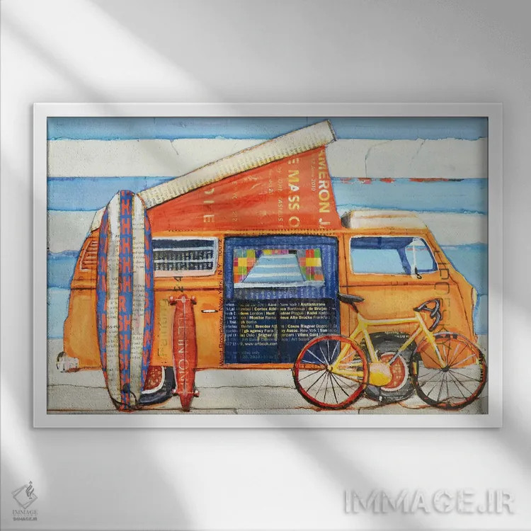 تابلو سلاحت را انتخاب کن اثر دنی فیلیپس - نمای قابدار سفید