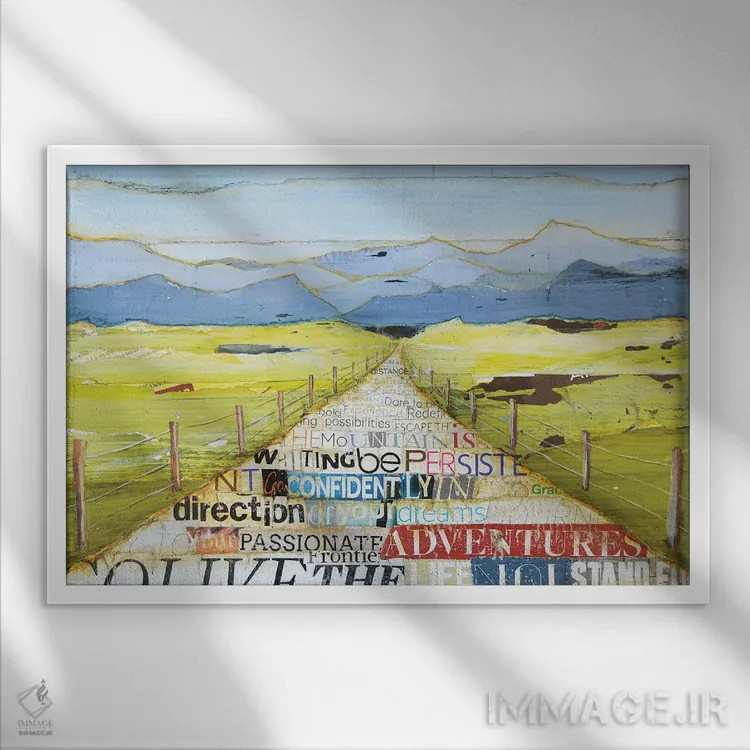 تابلو ارتفاعات بزرگ اثر دنی فیلیپس - نمای قابدار سفید