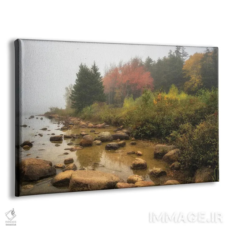 تابلو مین مهآلود (ایالت مین) اثر دنی هد - نمای پرسپکتیو محصول