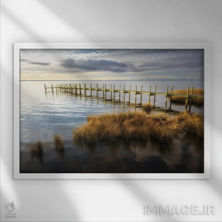 تابلو کنار تنگه ۲ اثر دنی هد - نمای قابدار سفید