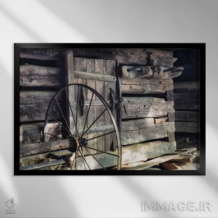 تابلو زردهٔ تخم مرغ اثر دنی هد - نمای قابدار مشکی