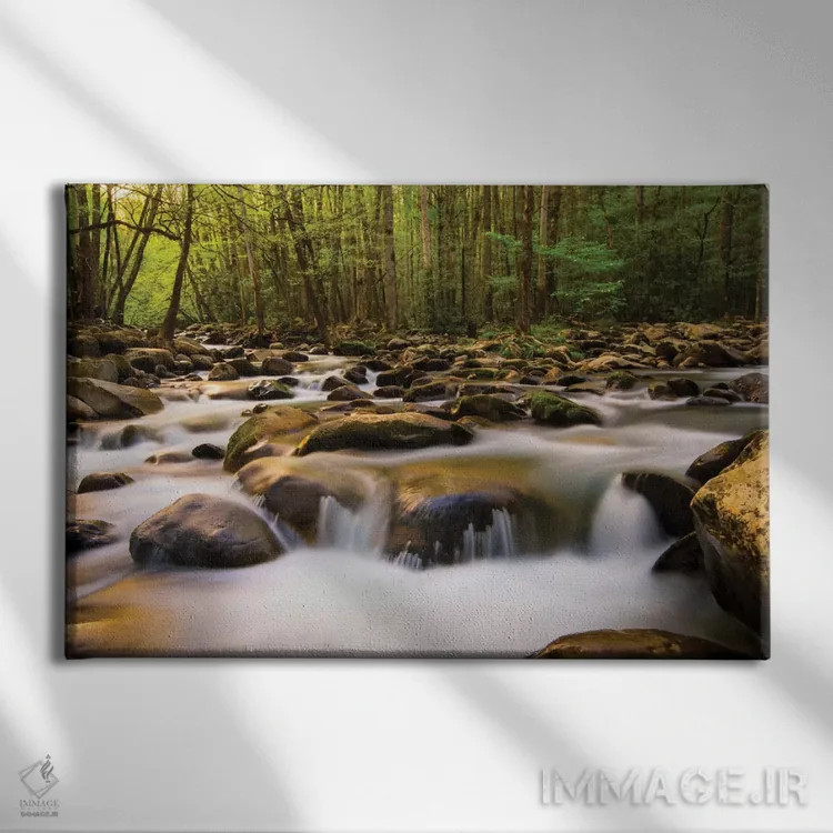 تابلو نور گرم صبحگاهی اثر دنی هد - نمای روبهرو روی دیوار