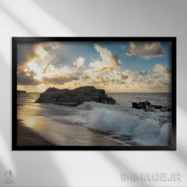 تابلو تصادف اثر دنی هد - نمای قابدار مشکی