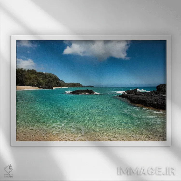 تابلو بهشت اثر دنی هد - نمای قابدار سفید