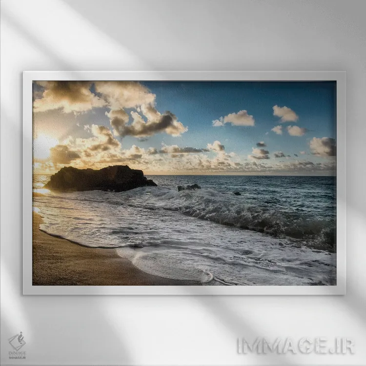 تابلو آخرین نور اثر دنی هد - نمای قابدار سفید