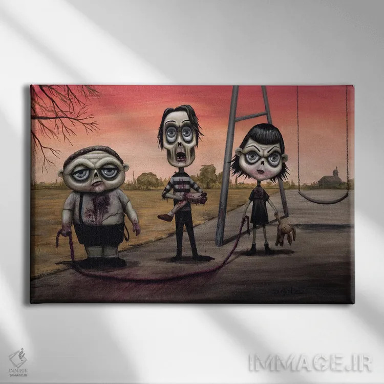 تابلو دوستان مدرسهای اثر دیینزو - نمای روبهرو روی دیوار