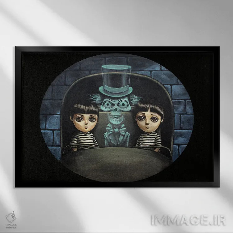 تابلو روح مسافر اثر دیینزو - نمای قابدار مشکی