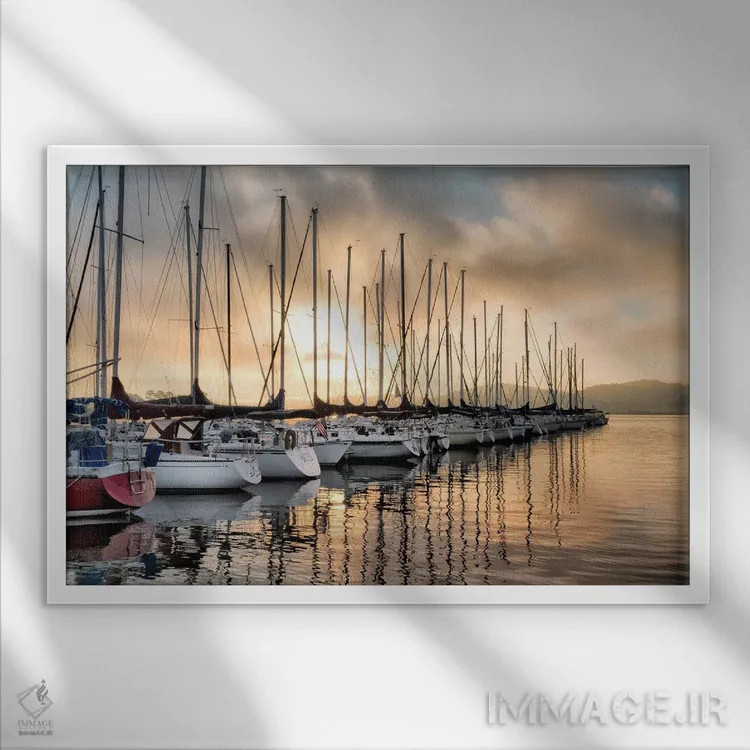 تابلو مرا با خود ببر اثر دنی هد - نمای قابدار سفید