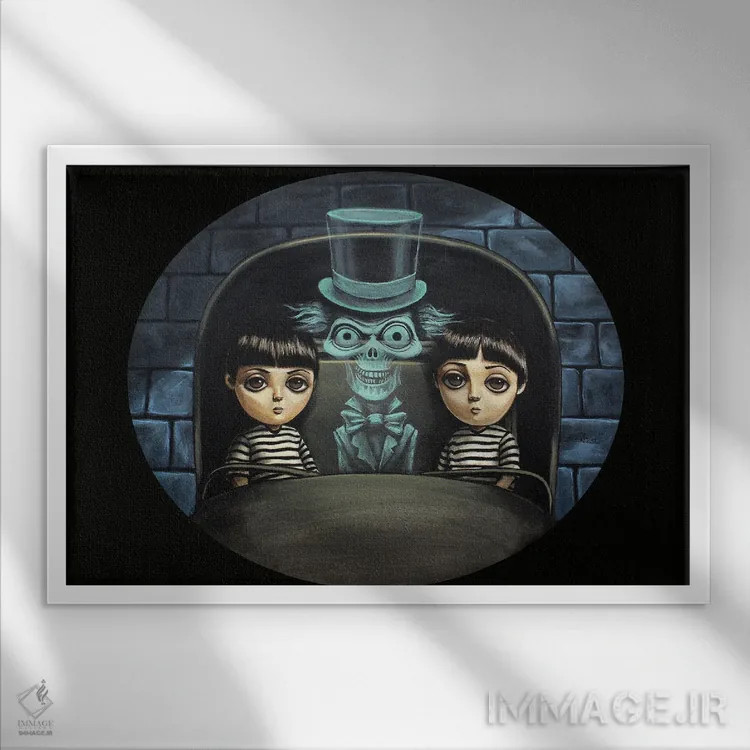 تابلو روح مسافر اثر دیینزو - نمای قابدار سفید