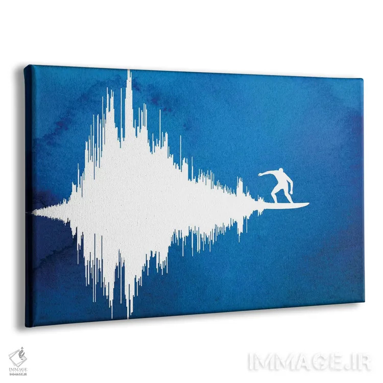 تابلو موج صوتی اثر راب دابی - نمای پرسپکتیو محصول