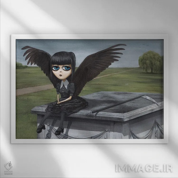 تابلو درودگری والریا اثر دیینزو - نمای قابدار سفید