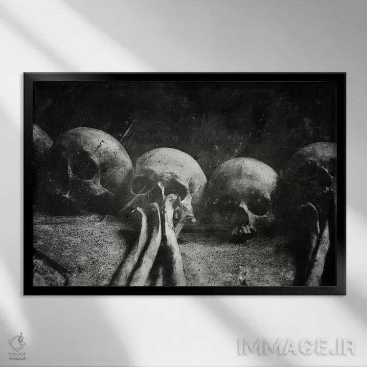 تابلو روزی جنگجو بودند ۴ اثر دکتر لوکاس برژاک - نمای قابدار مشکی