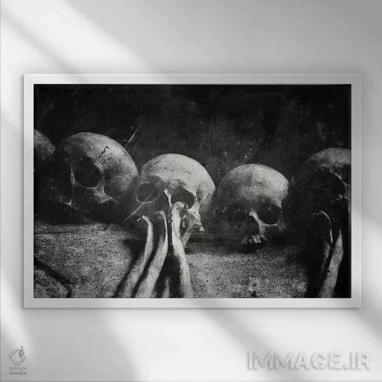 تابلو روزی جنگجو بودند ۴ اثر دکتر لوکاس برژاک - نمای قابدار سفید