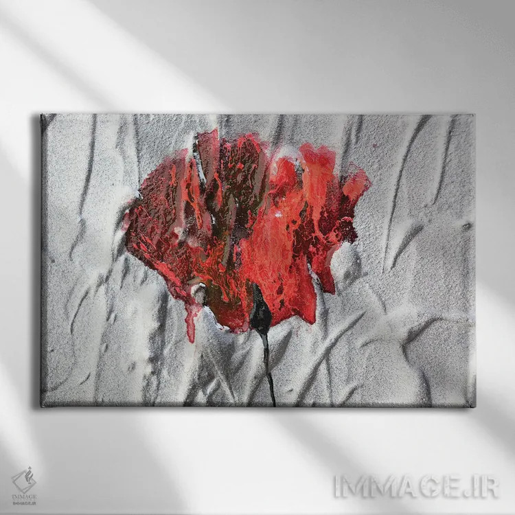 تابلو گل (ایتالیایی) اثر دوناتلا مارائونی - نمای روبهرو روی دیوار