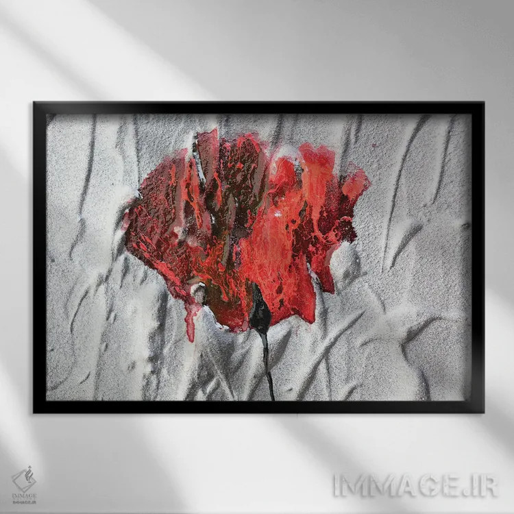 تابلو گل (ایتالیایی) اثر دوناتلا مارائونی - نمای قابدار مشکی